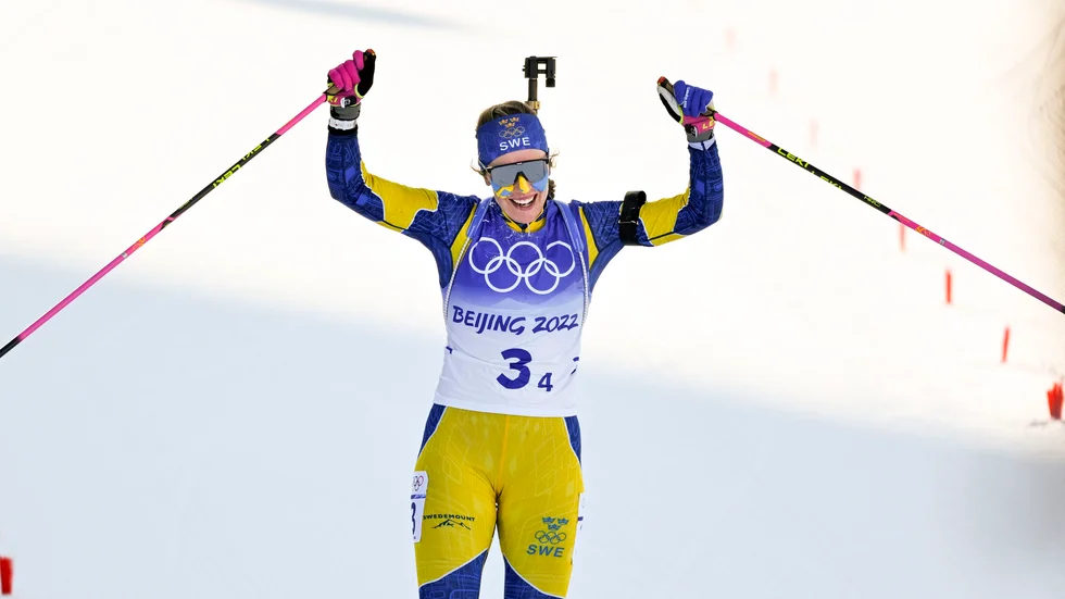 Ny seger i masstarten för Elvira Öberg. Arkivbild.