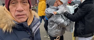 George och hans familj på flykt från Ukraina – se TV-intervjun från hjälpcentret i Polen