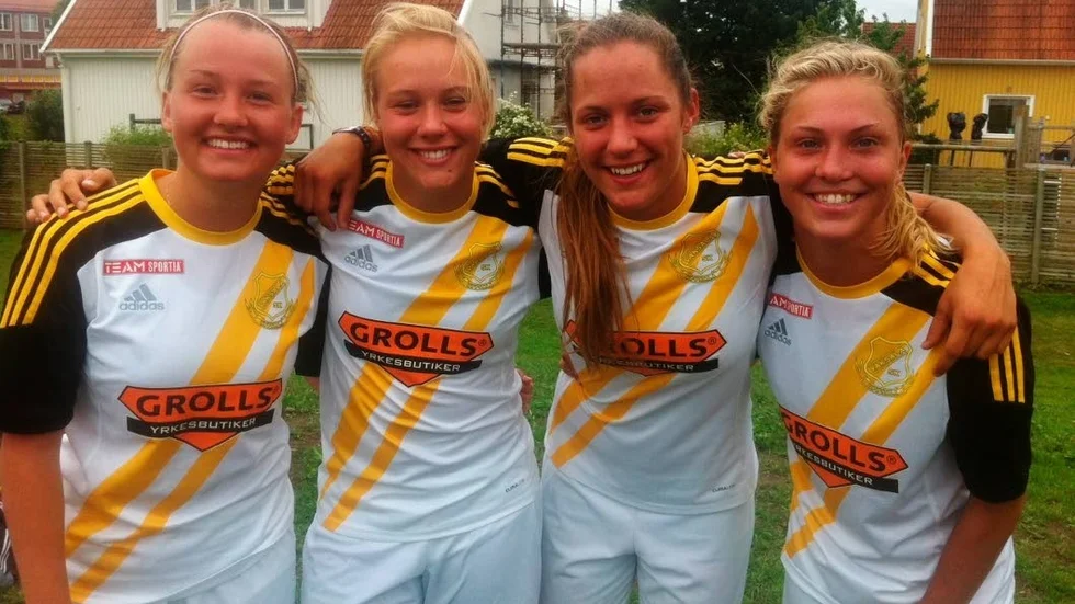 Återförenade. Josefin Jarstad, tvåa från vänster, återförenas nu med Elin Åkerman, Josefin Lindström och Märta Säfström.