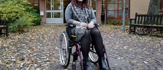 Hon använder rullstol en vecka