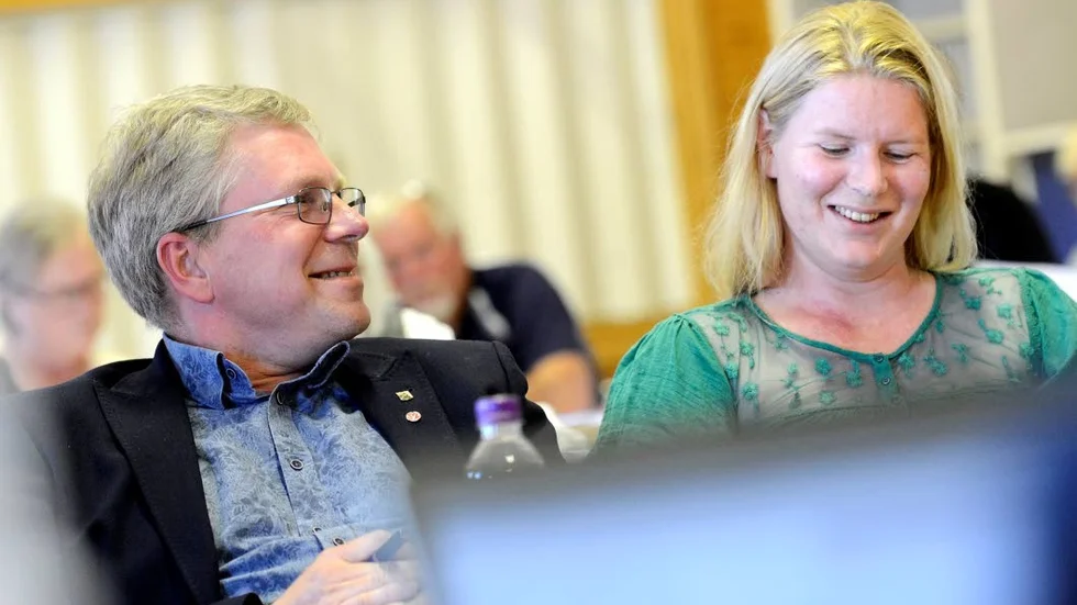Kommunalråden Mikael Larsson (V) och Sarah Karlssons (C ) Överkalix får kanske inte fler nyanlända under 2019.