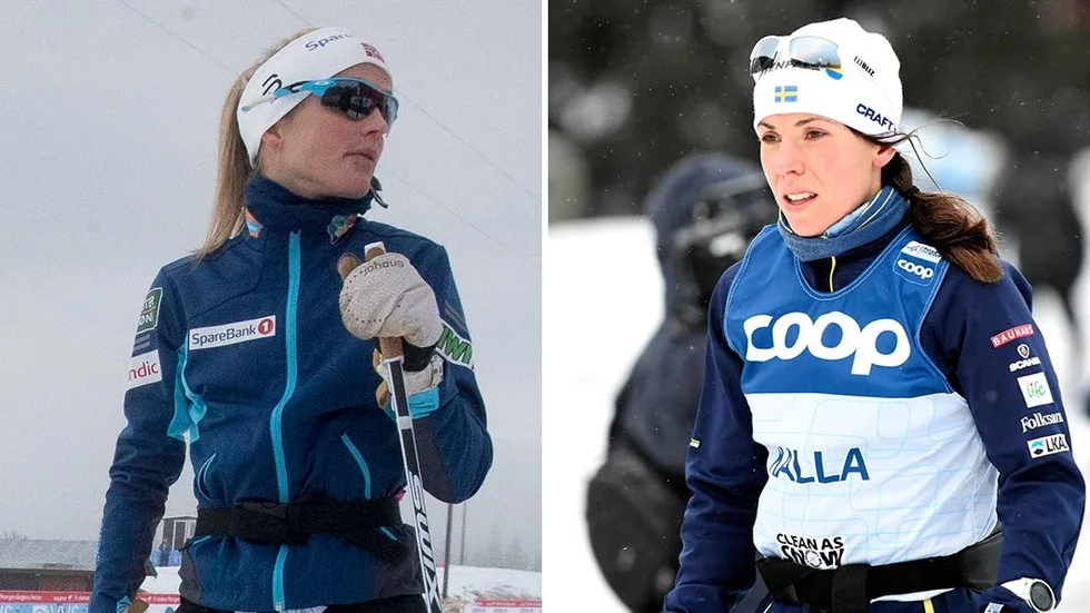 Therese Johaug och Charlotte Kalla.