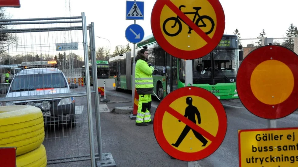 Sjukhusvägen i Uppsala.