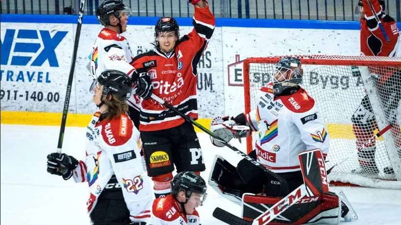 Jonathan Tordhall styrde in segerpucken för Piteå Hockey.