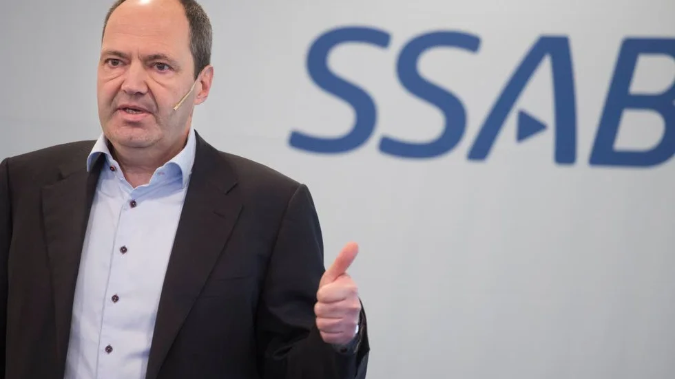 "När jag ser tillbaka på SSABs utveckling de

senaste åren kan jag konstatera att mycket går

åt rätt håll", säger Martin Lindqvist, vd för SSAB.