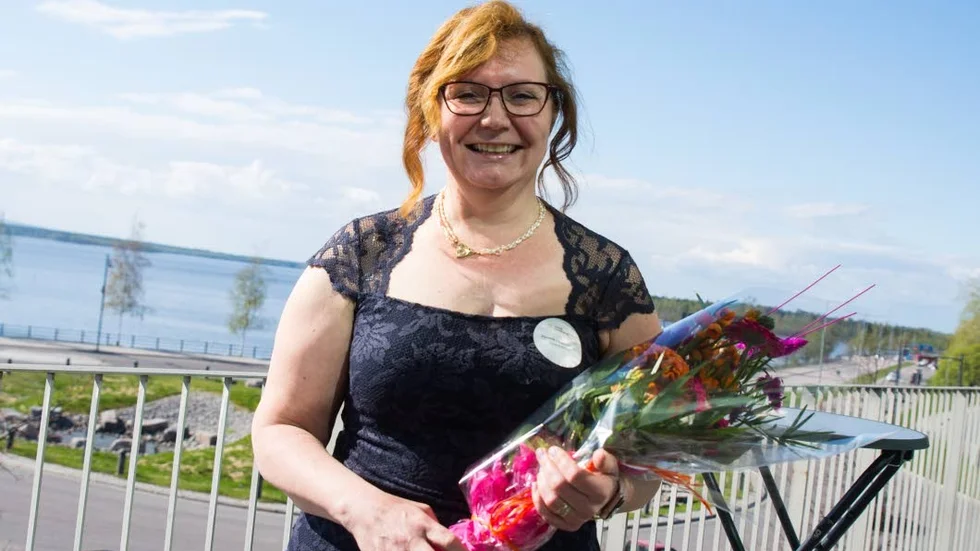 Verksamhetsutvecklaren Agneta Hedenström prisades under eftermiddagen och blev Årets IT-Norrbottning.