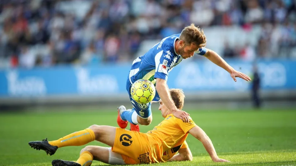 En del hårda tag på Gamla Ullevi.