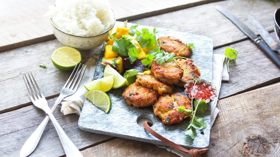 Crab cakes - gott i höstkylan.
