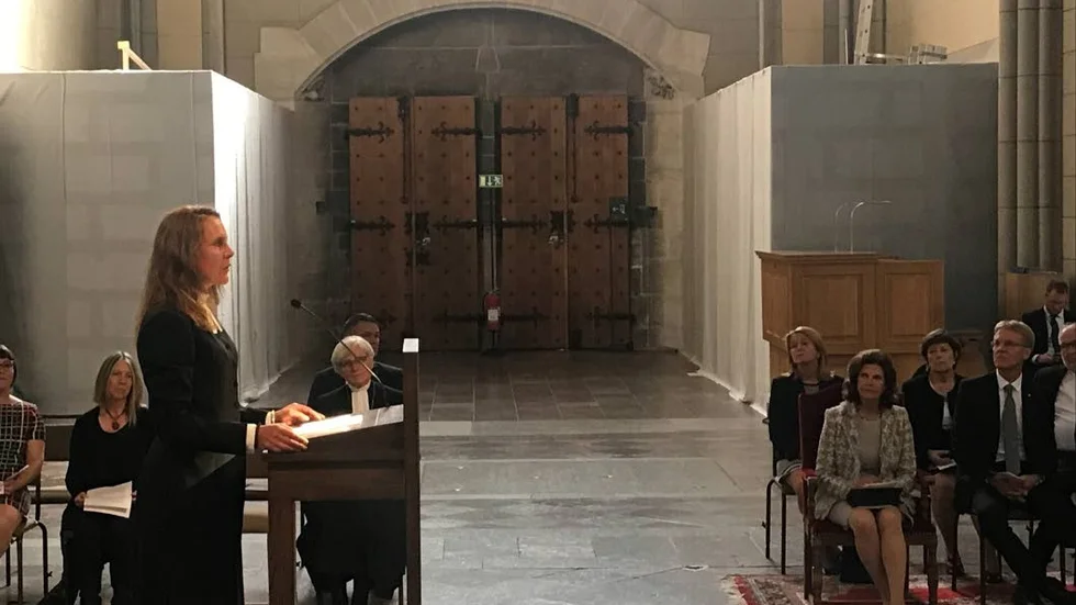 Invigningen av utställningen "Bill Viola ­ Visitation - Reformation"