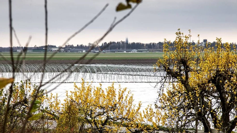 Ärna flygplats ska bli av, dom i Högsta förvaltningsdomstolen, flygfältet ses i bakgrunden.
Foto : STAFFAN CLAESSON  20141028
