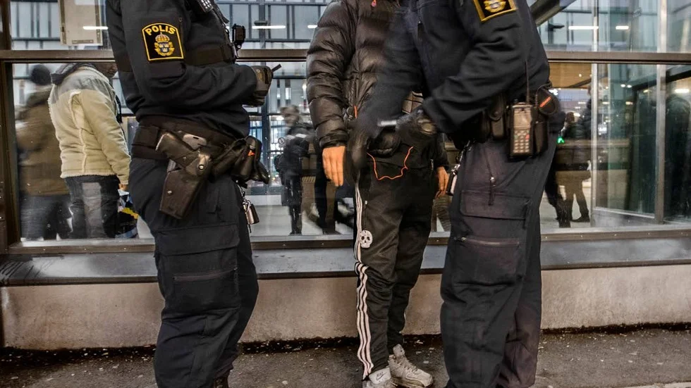 Polistillslag mot heroinlangare på Resecentrum i Uppsala. Bilden är från februari 2017.