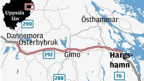 Hargshamn söder om Östhammar.