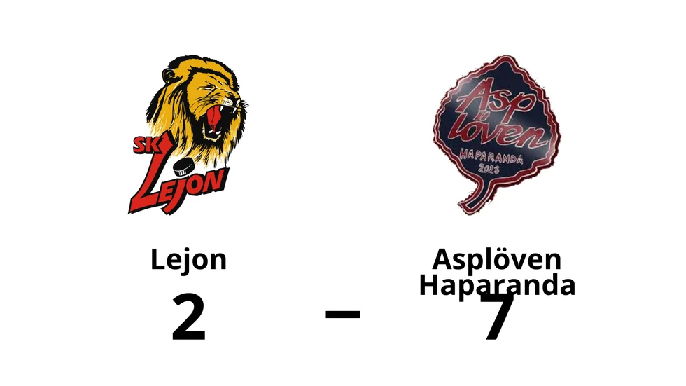Lejon förlorade mot Asplöven Haparanda