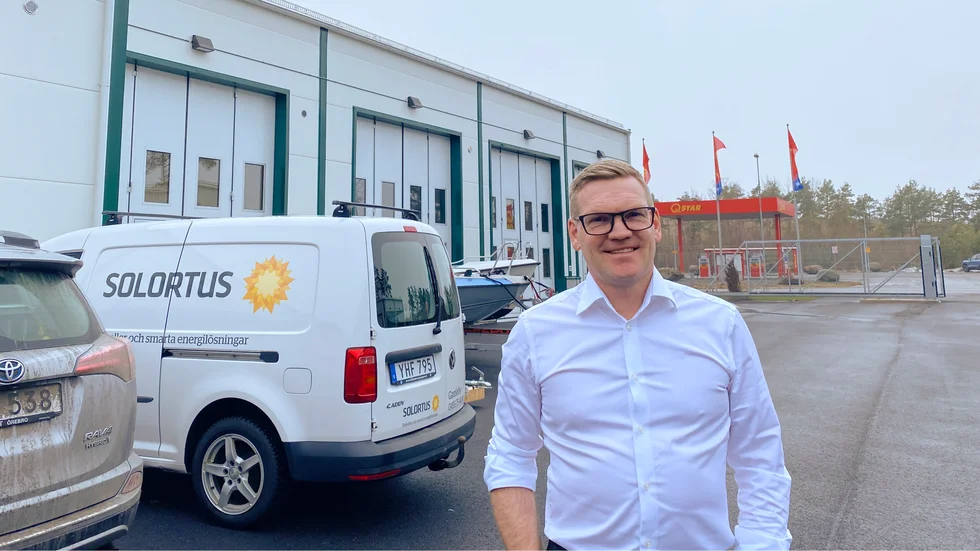 Tobias Gustavsson är platschef på Solortus, som precis har flyttat in i nya lokaler i Västervik.