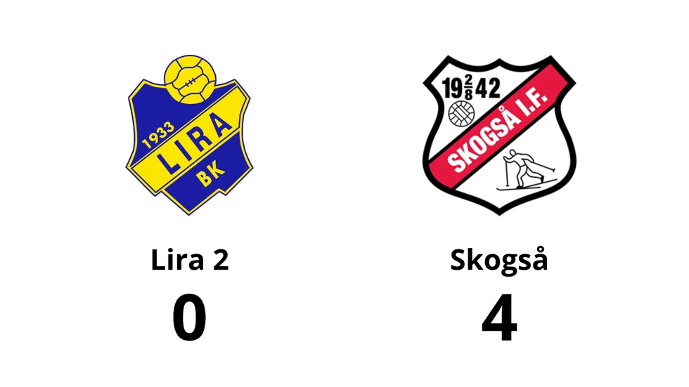 Lira BK 2 förlorade mot Skogså IF