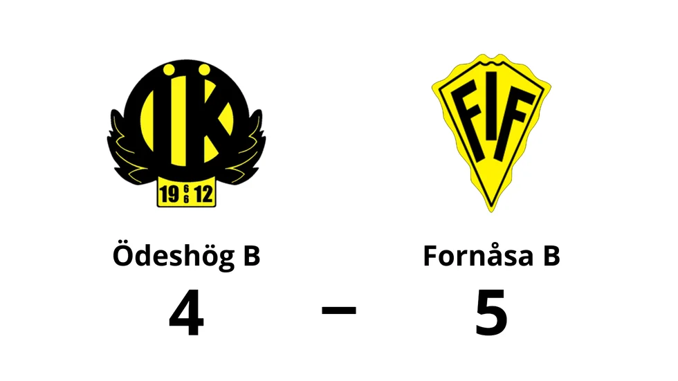 Ödeshögs IK B förlorade mot Fornåsa IF B