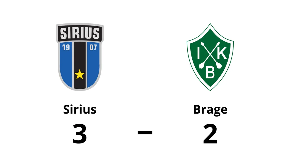 Sirius vann mot Brage