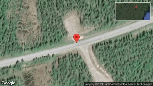 Stopp på väg 94 på grund av en singelolycka