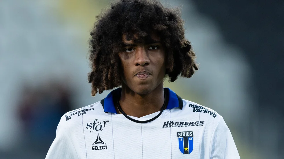 240929 Sirius Malcolm Jeng deppar efter fotbollsmatchen i Allsvenskan mellan Häcken och Sirius den 29 september 2024 i Göteborg. 
Foto: Michael Erichsen / BILDBYRÅN / COP 89 / MI0727