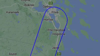 Planet vände i höjd med Piteå.