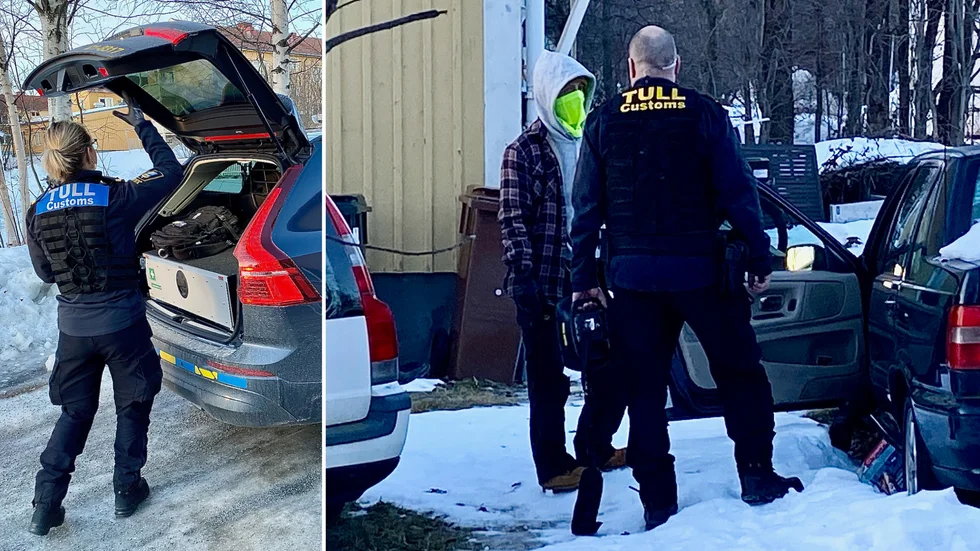 Både polisen och personal från tullverket arbetade med brottsundersökningen i och omkring den villa där den misstänkta bombtillverkningen avslöjades natten mot onsdag den 11 december i Skellefteå. Under fredagen hålls en omhäktningsförhandling mot den frihetsberövade 37-åringen.