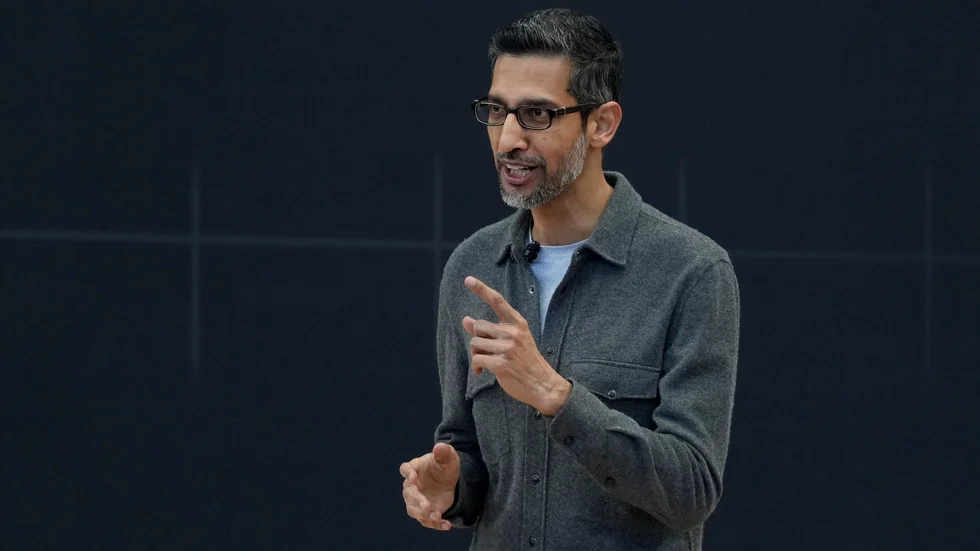 Googles vd Sundar Pichai. Arkivbild.