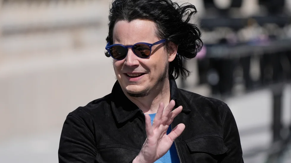 Jack White stämmer Donald Trump tillsammans med sin bandkollega Meg White. Arkivbild.