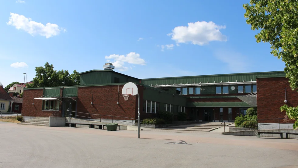 Mariefreds skola. Bilden är tagen vid ett tidigare tillfälle. 