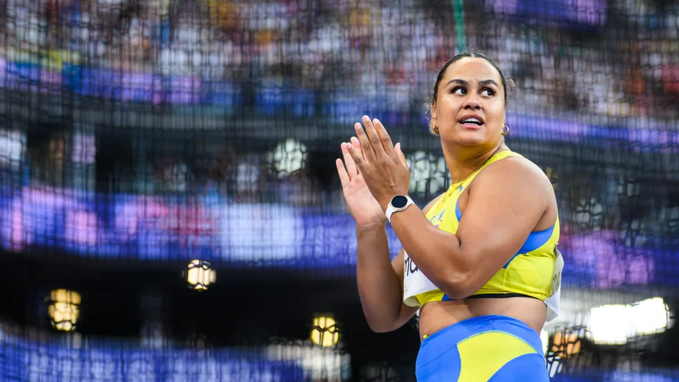 Vanessa Kamga under OS i Paris.