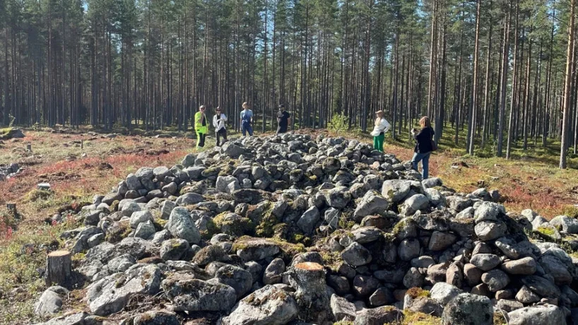 Fornlämningen i Junkboda, Bygdeå, som kan förstöras av Norrbotniabanan.