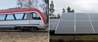 Ny solcellspark planeras längs Stångådalsbanan