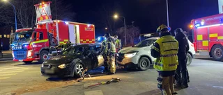Krockade med övningskörningsbil – misstänks för trafikbrott
