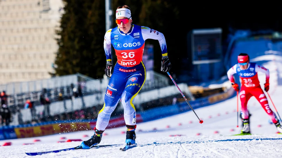 Moa Ilar under loppet i Holmenkollen.