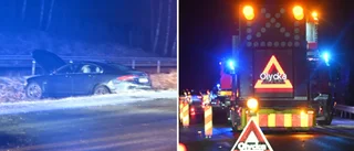 Seriekrock på glashal E4: "Ta det försiktigt"