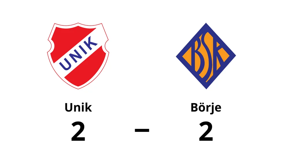 Unik FK spelade lika mot Börje SK