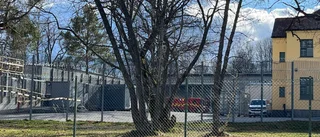 Brand i verkstad på anstalten i Västervik