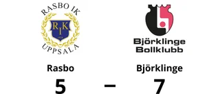 Första perioden avgörande när Björklinge besegrade Rasbo
