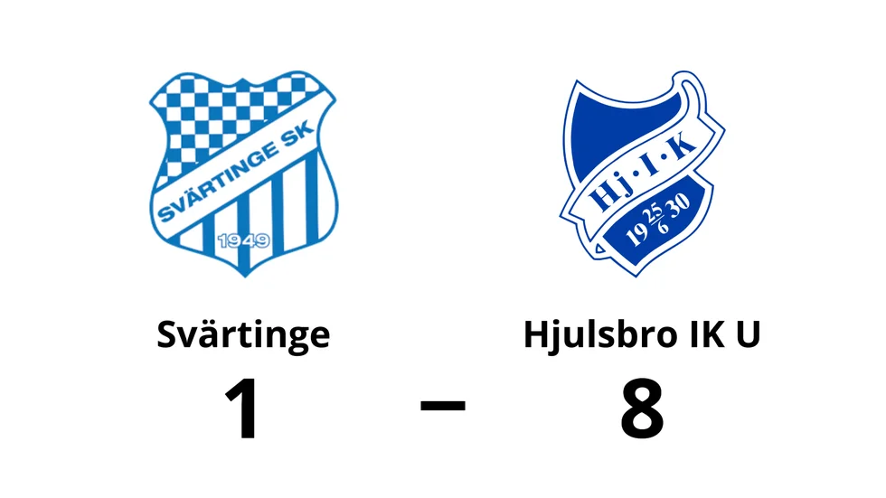 Svärtinge SK förlorade mot Hjulsbro IK U