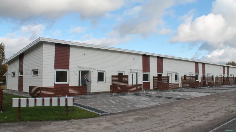 I det naturksöna området Baggetorp i Katrineholm står snart åtta nybyggda lägenheter färdiga. 