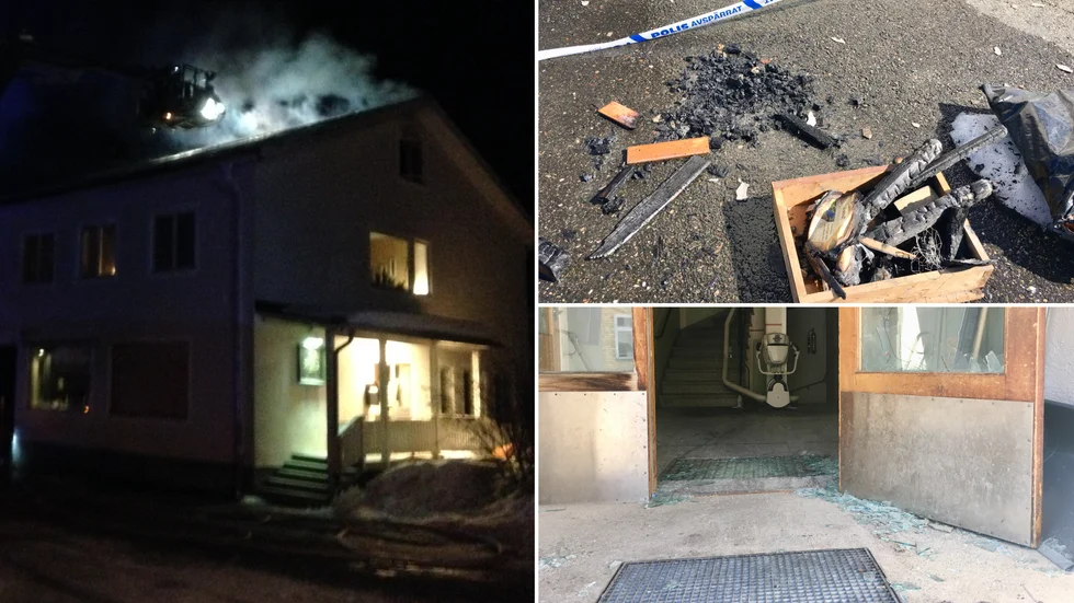 Den grova mordbranden i Jörn i april 2018. Den anlagda branden startade på vinden och orsakade stor förödelse, men lyckligtvis inga personskador. Nu sitter en 40-årig kvinna häktad, på sannolika skäl misstänkt för det grova brottet samt även två andra mordbränder i Västerbotten åren 2020 och 2022. 