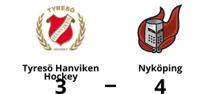Nyköping segrade över Tyresö Hanviken Hockey i förlängningen
