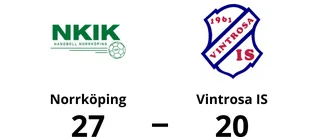 Formstarka Norrköping tog ny seger mot Vintrosa IS