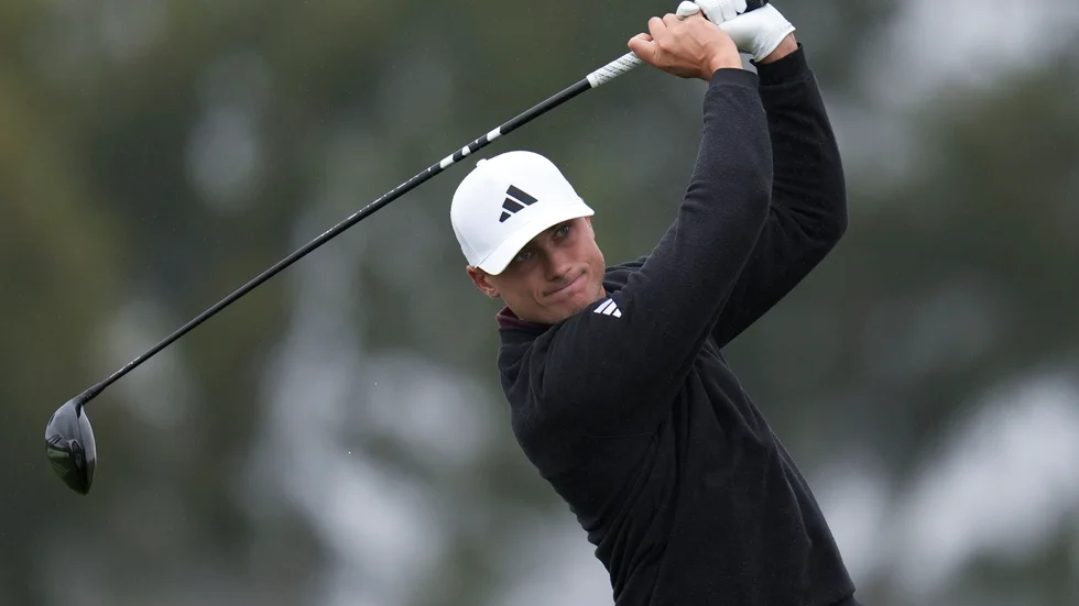 Ludvig Åberg var tillbaka på golfbanan.