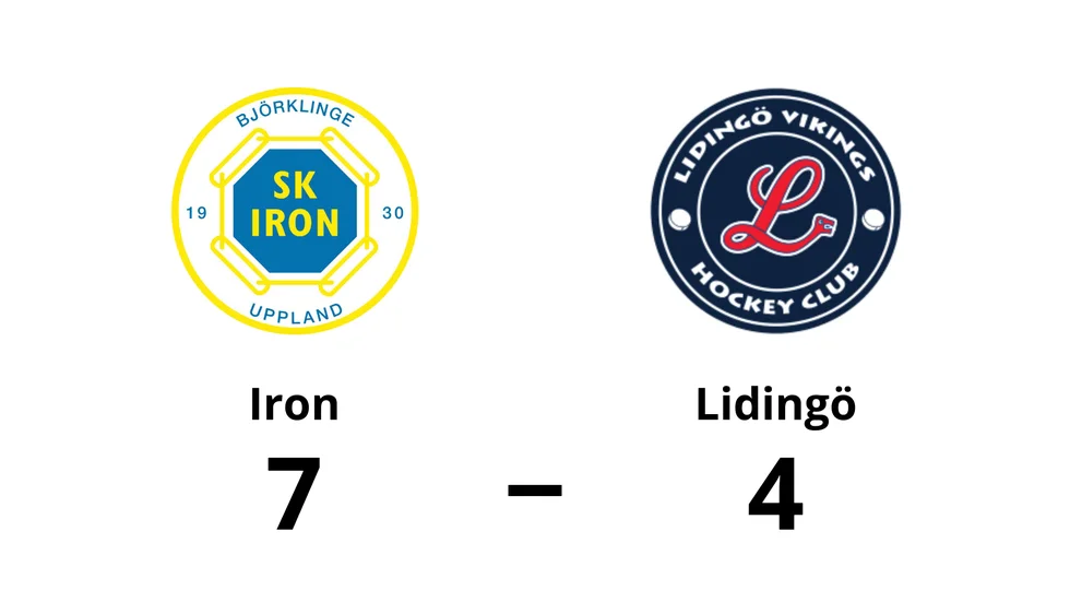 SK Iron Hockey vann mot Lidingö Vikings HC