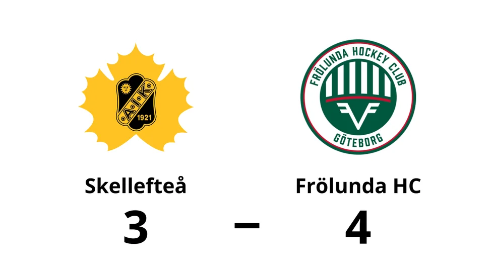Skellefteå AIK förlorade mot Frölunda HC
