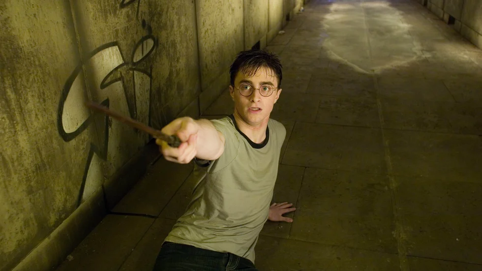 Daniel Radcliffe som Harry Potter i filmen "Harry Potter och Fenixorden" från 2007. Arkivbild.
