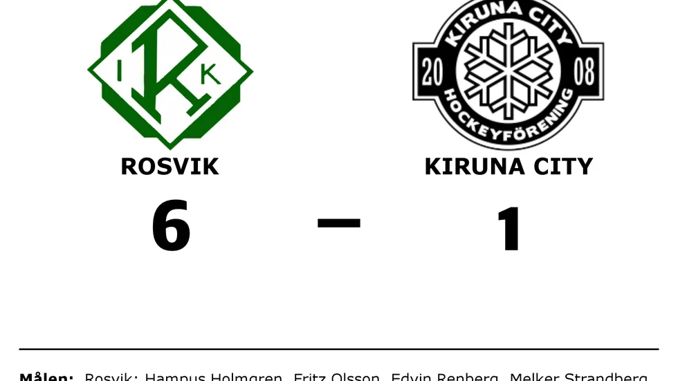Rosvik IK vann mot Kiruna City HF