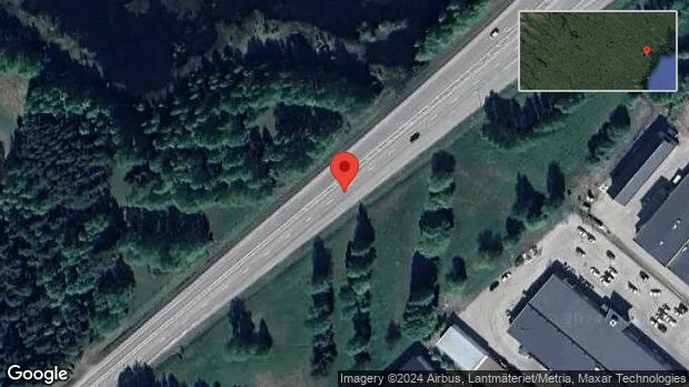 Stopp på E4 på grund av viltolycka med en personbil
