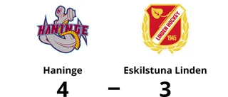 Eskilstuna Linden föll mot Haninge med 3-4