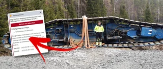 54 ton tungt larvband blockerade väg – i 16 timmar: ”Vägen brast”